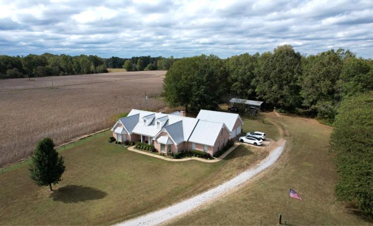 160 Acres with A Home in Benton and Marshall County at 1155 Breedlove Road in Michigan City, MS