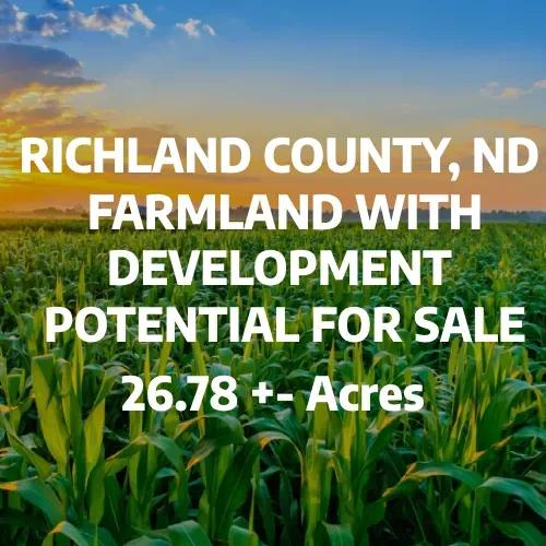 Richland, ND Farmland with Development Potential For Sale