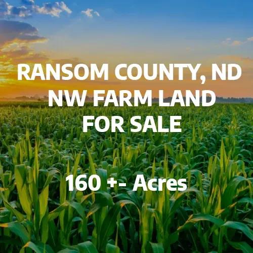 Ransom County ND, NW Farmland For Sale