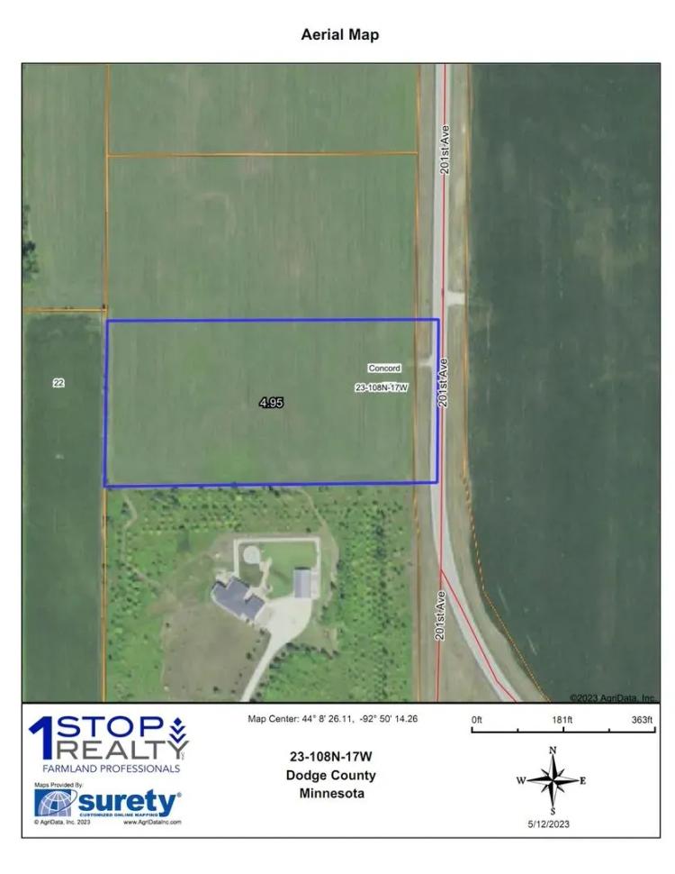 4.95 Acre Buildable Country Acreage