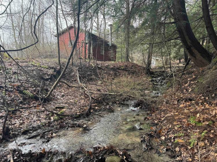 17 acres Cabin and Creek in Cattaraugus NY Lovers Lane Rd