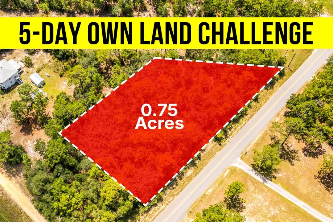 Own a 0.75-Acre Paved Road Frontage Lot In FL, No HOA - Owner Financing