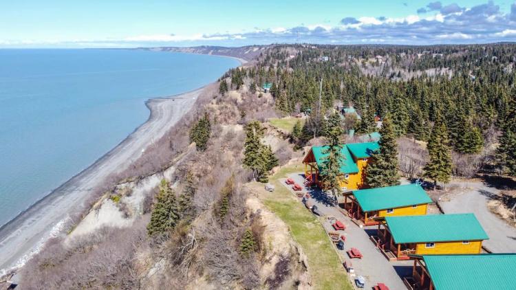 Soar with The Eagles at This Alaskan Retreat on a Large Ocean Front Parcel.