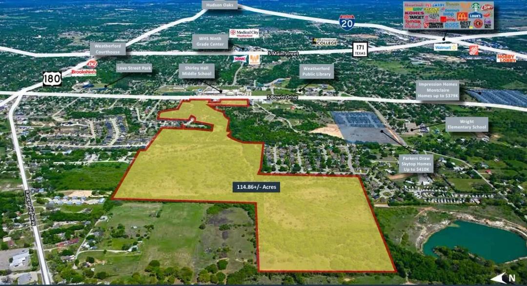 114.86+/- Acre Development Site | Weatherford, TX