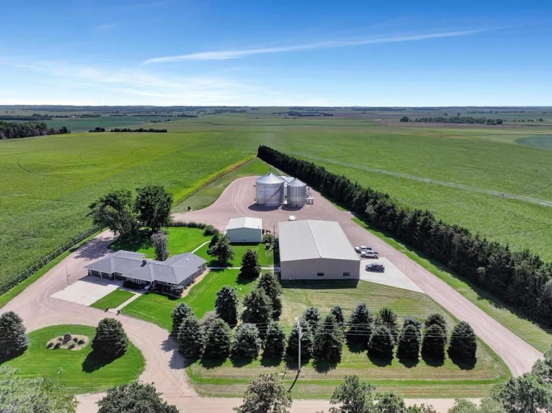 Exceptional Northeast Nebraska Farm with Modern Home, Premium Improvements & Irrigated Cropland