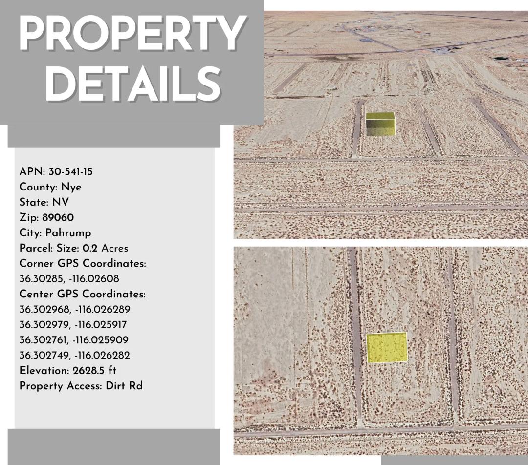 5671 N DEEP WELL PL PAHRUMP NV Your Nevada Retreat Awaits in this 0.20 Acres Nestled  in Nye, NV!