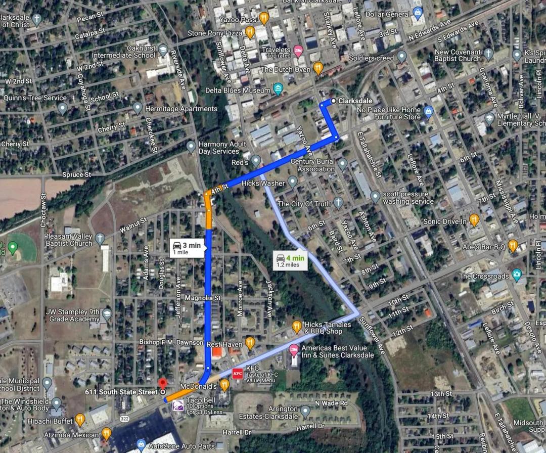 Commercial Building on .37 Acre Lot in Coahoma County, MS