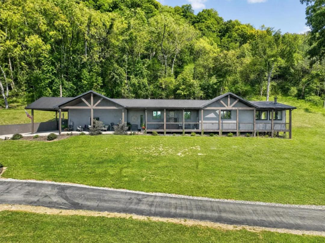 53-Acre Switzerland County Paradise | Home, Barn, Tillable Ground, Ohio River Frontage & Private Boat Ramp