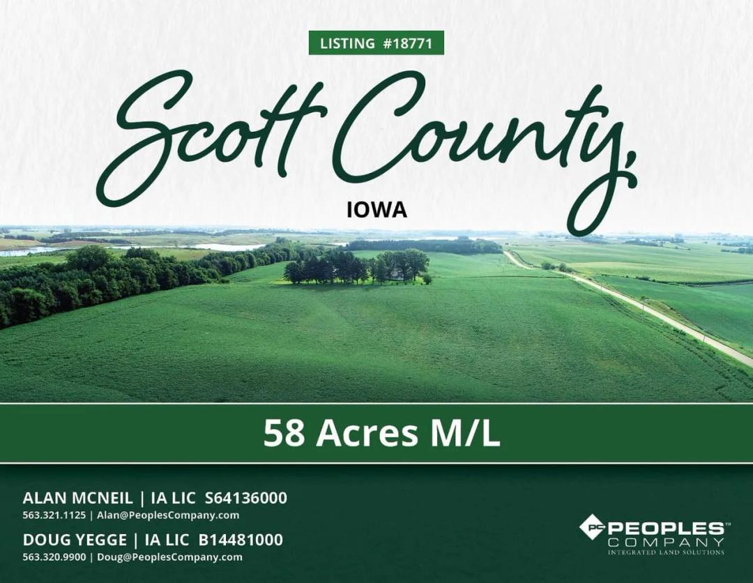 Listing #18771 - 59.21 acres in Scott County, IA