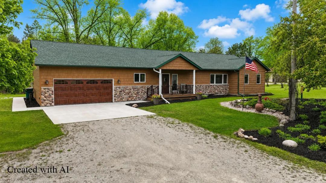 Riverfront Country Home in Waupaca, Wisconsin for Sale - Crystal River Living on 3 Acres