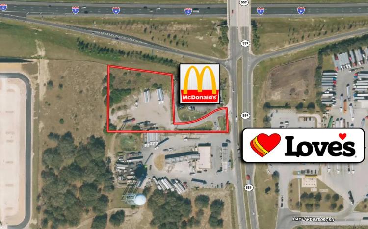 2.4 Acre Commercial Development Hotel / Restaurant Site just off I-4