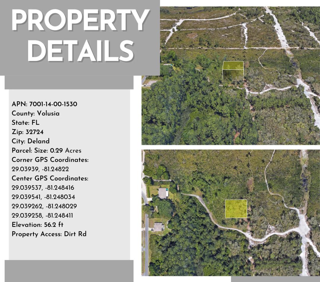 750 8TH AVE,DELAND, FL 32724 Affordable Land in DELAND, FL – .31 Acres of Prime Property!