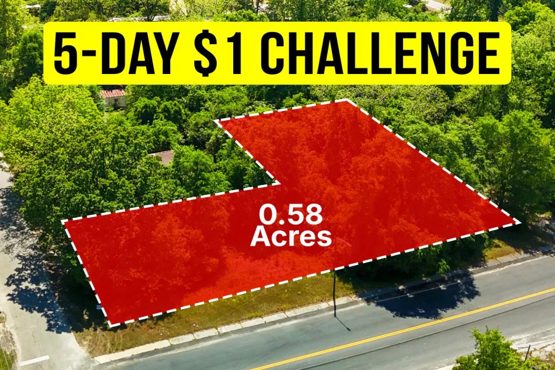 Own a 0.58-Acre Corner Lot In SC - No HOA - $1 Down
