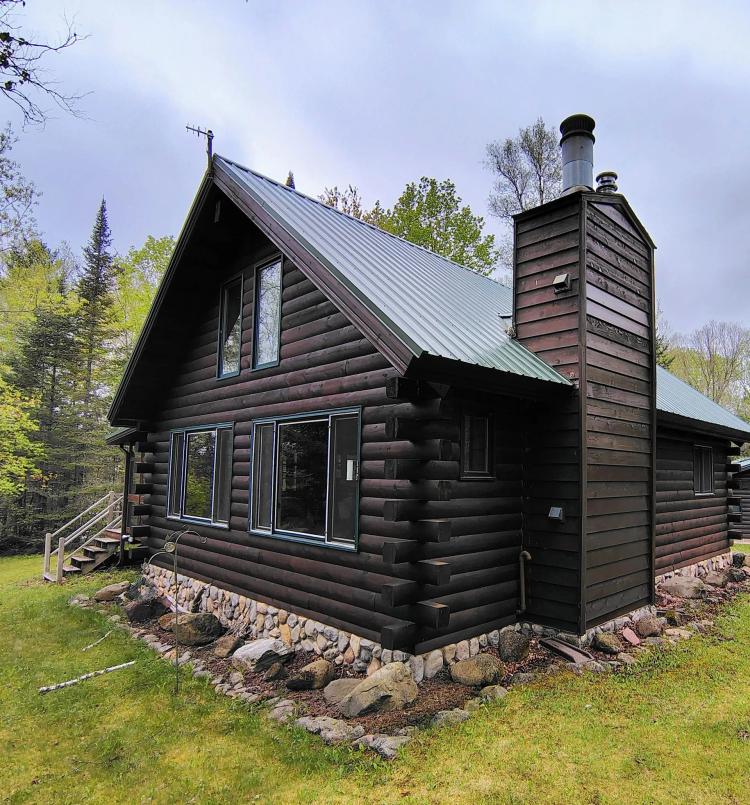 5 Acres of Land with Lakefront Cabin in Marengo, Wisconsin for Sale