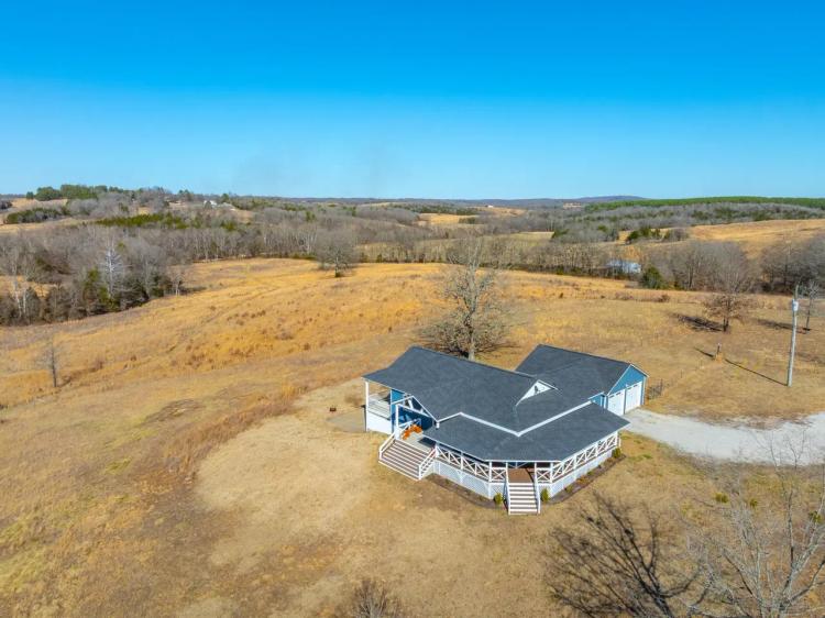 45 +/- Acres with a Hilltop Home, Shop, Barn, Creek, 3 Ponds, Mount Pleasant, Arkansas