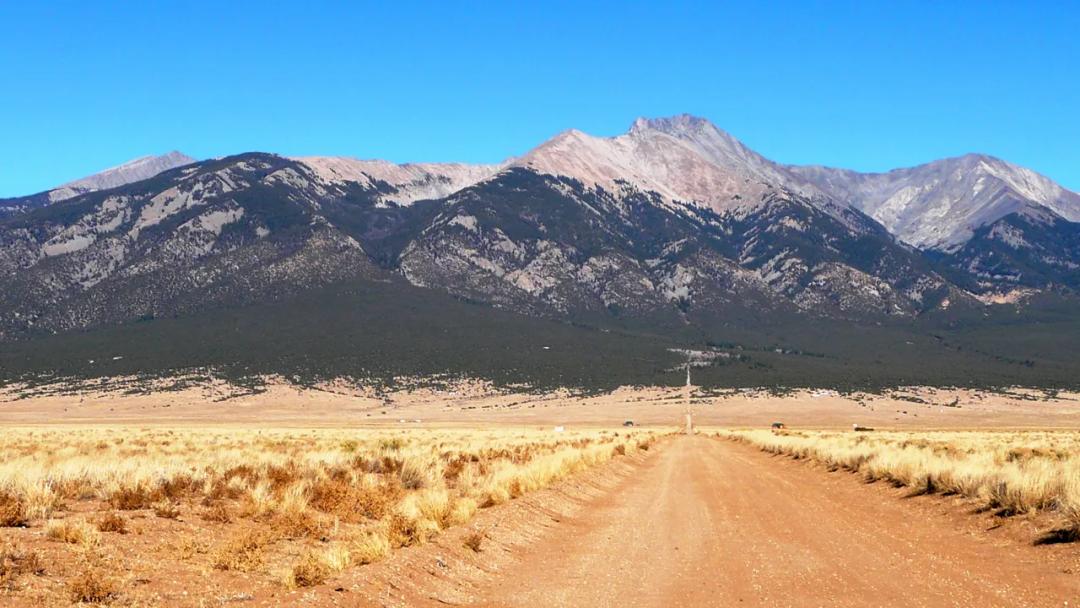 Mt. Blanca and Sangre de Cristo views . Corner lot