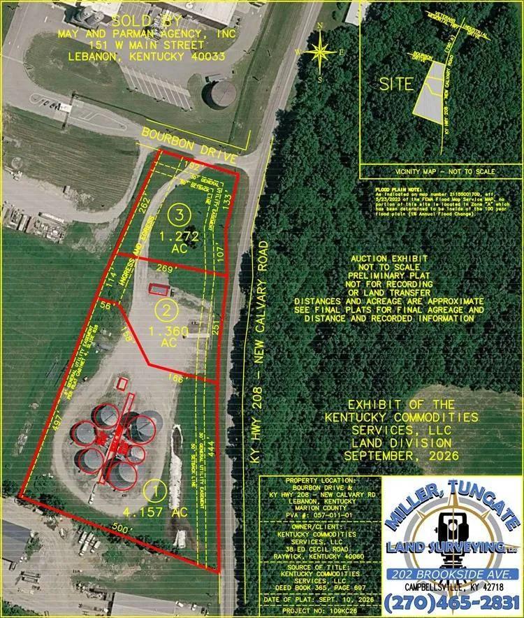 Grain Bin Operation with 6.7 acres m/l at Auction
