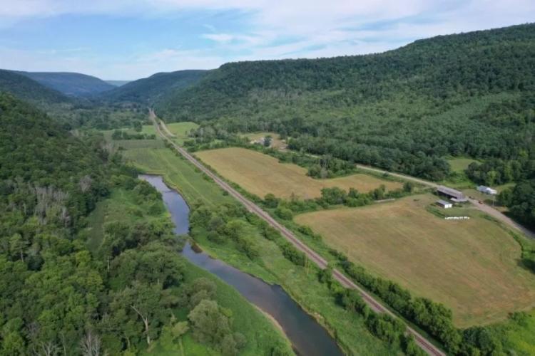 House with 500 acres of Timberland and Farmland on the Canisteo River in Cameron NY 4419 County Route 119