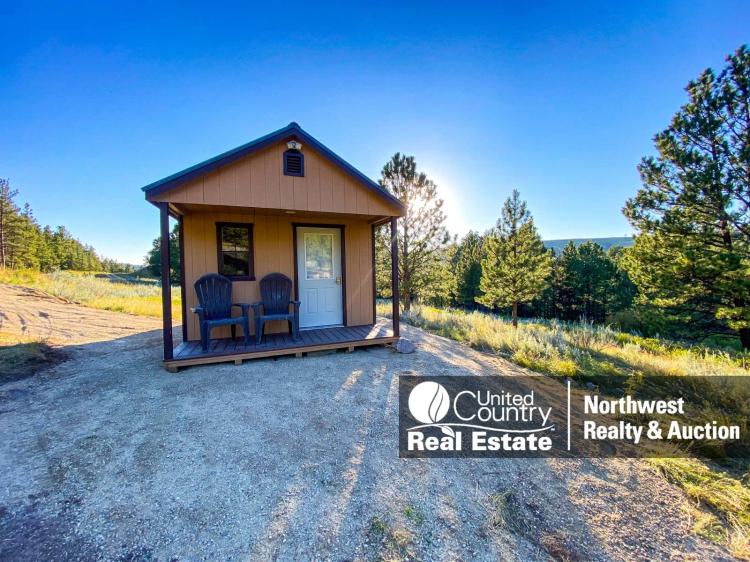 UNDEVELOPED LAND WITH CABIN FOR SALE NEAR LANDUSKY, MONTANA