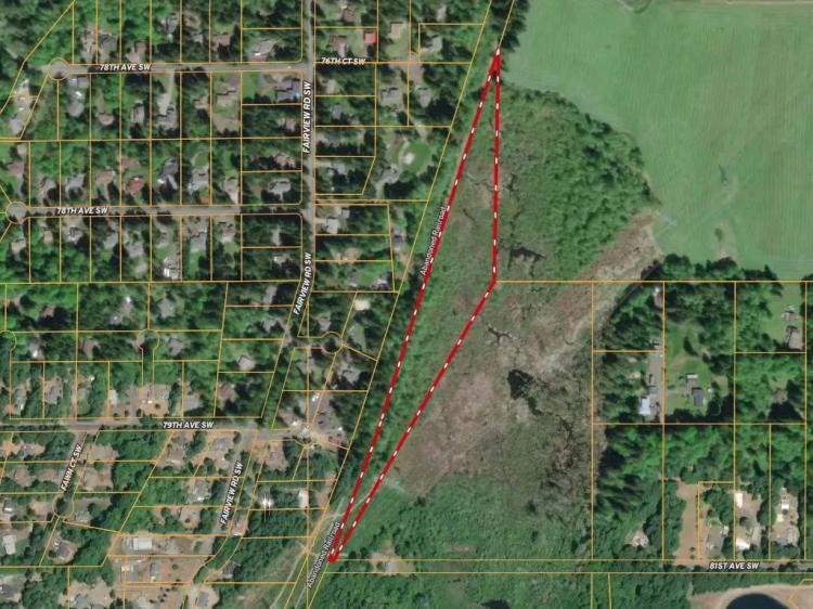 7.6 acres in Olympia! 