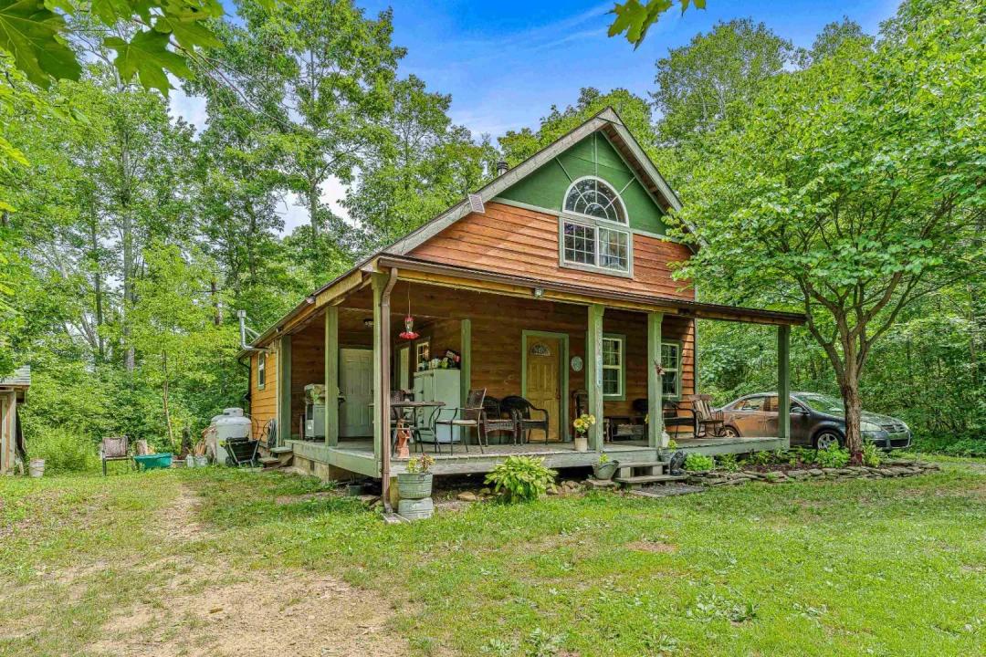 Fully Off-Grid Cabin-Style Home with Workshop and Pond on 18 acres in Bath NY 7283 Dineharts Crossing Rd in the Finger Lakes Region