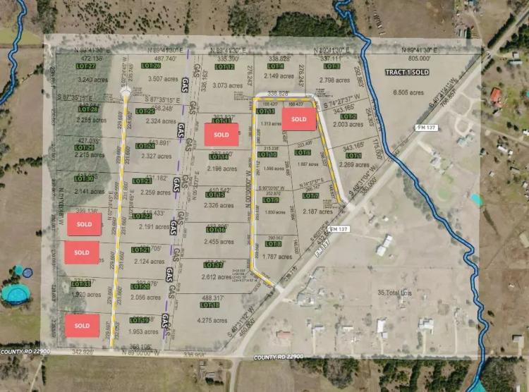 New Country Build Site Lots For Sale Paris Texas