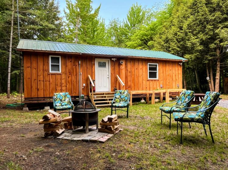 10 acres Land with 3 season Cabin Parishville NY