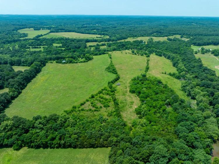 80 +/- Acres, Pasture, Hay Fields, Large Creek, House, Evening Shade, Arkansas