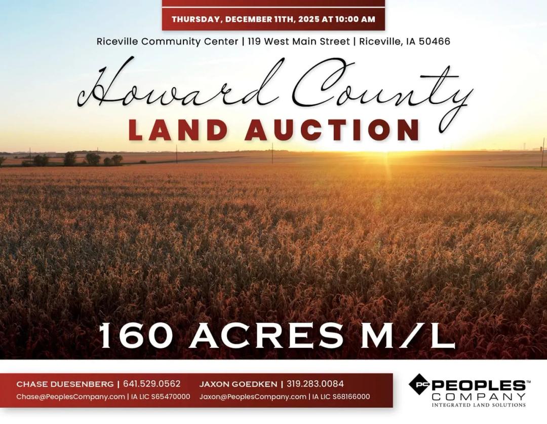 Listing #18701 - 160.00 acres in Howard County, IA