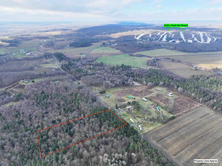 5 acre Building Lot next to Peek'n Peak Resort and Findley Lake in Clymer NY Route 426 Lot 1