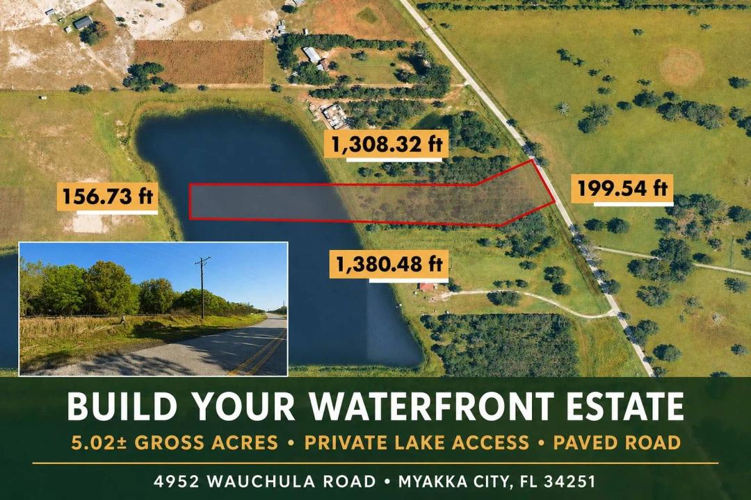 5.02-Acre Waterfront Estate Parcel in Lakeside Ranch