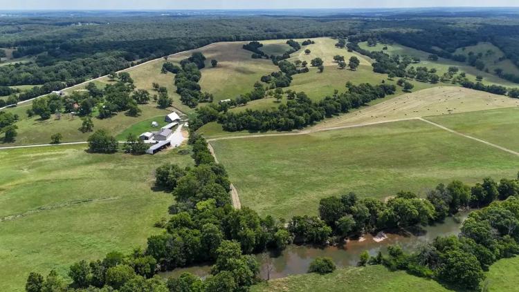 Impressive Rolling Pasture Farm With Niangua River Frontage And Nice Improvements