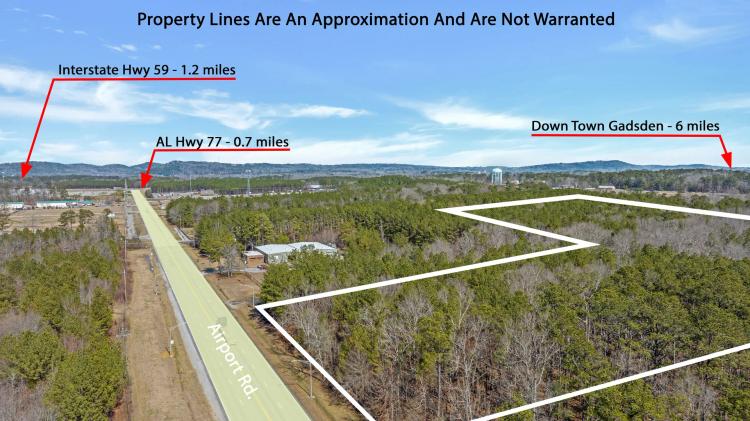 High-Growth Corridor Near I-59. 19 acres on Airport Road, Rainbow City, Al