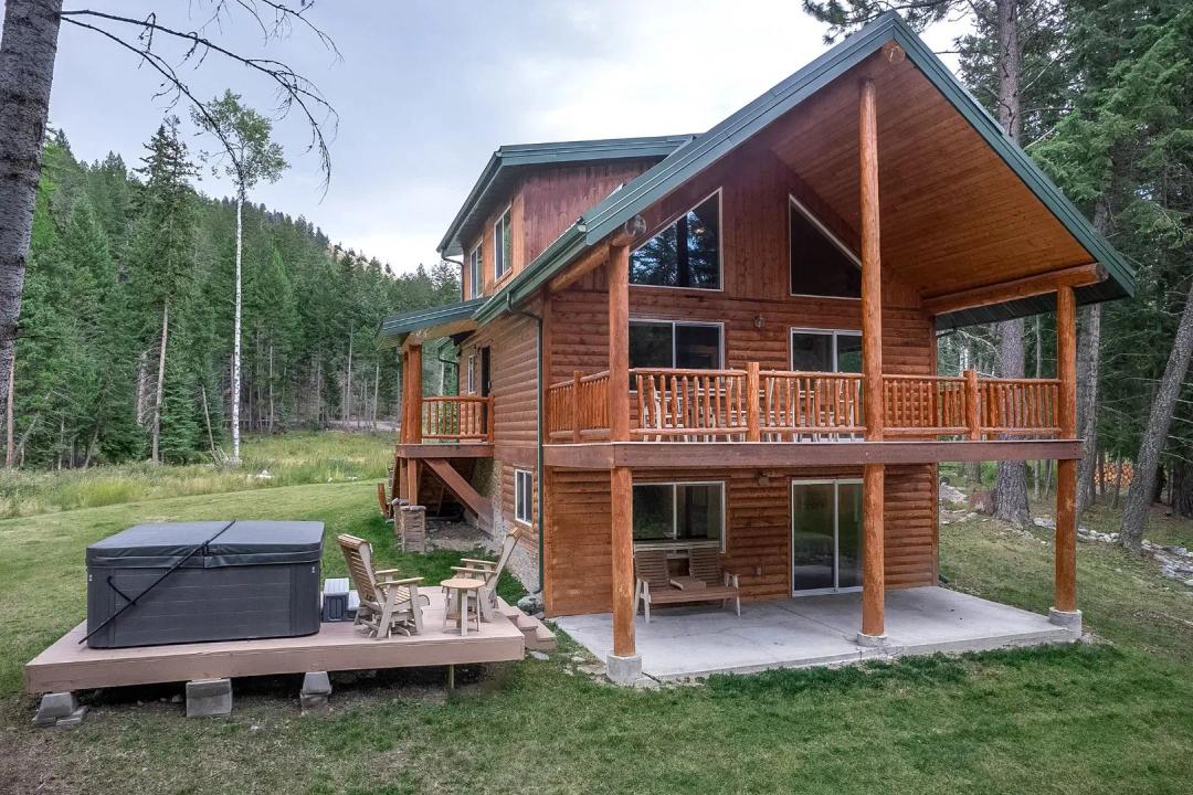 log A-frame on ten secluded acres in NW Montana