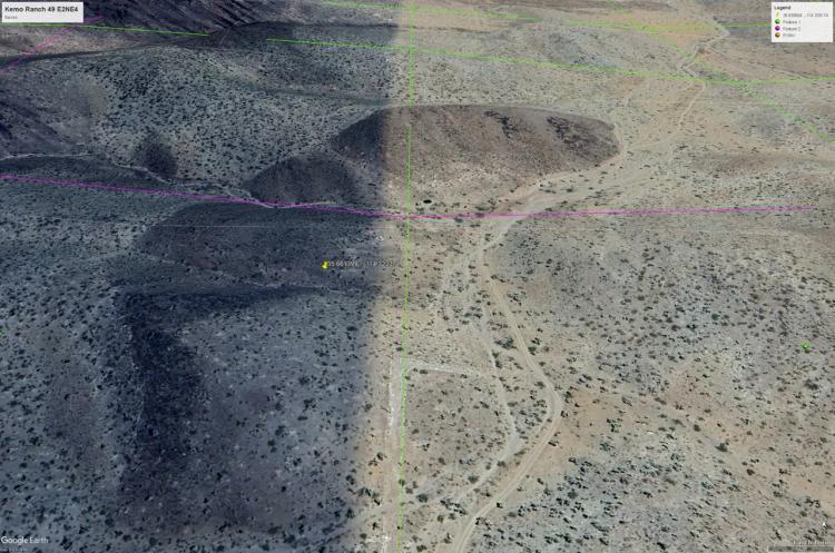 Arizona Desert and mountain land. Base of the Mountains. NW of Dolan Springs