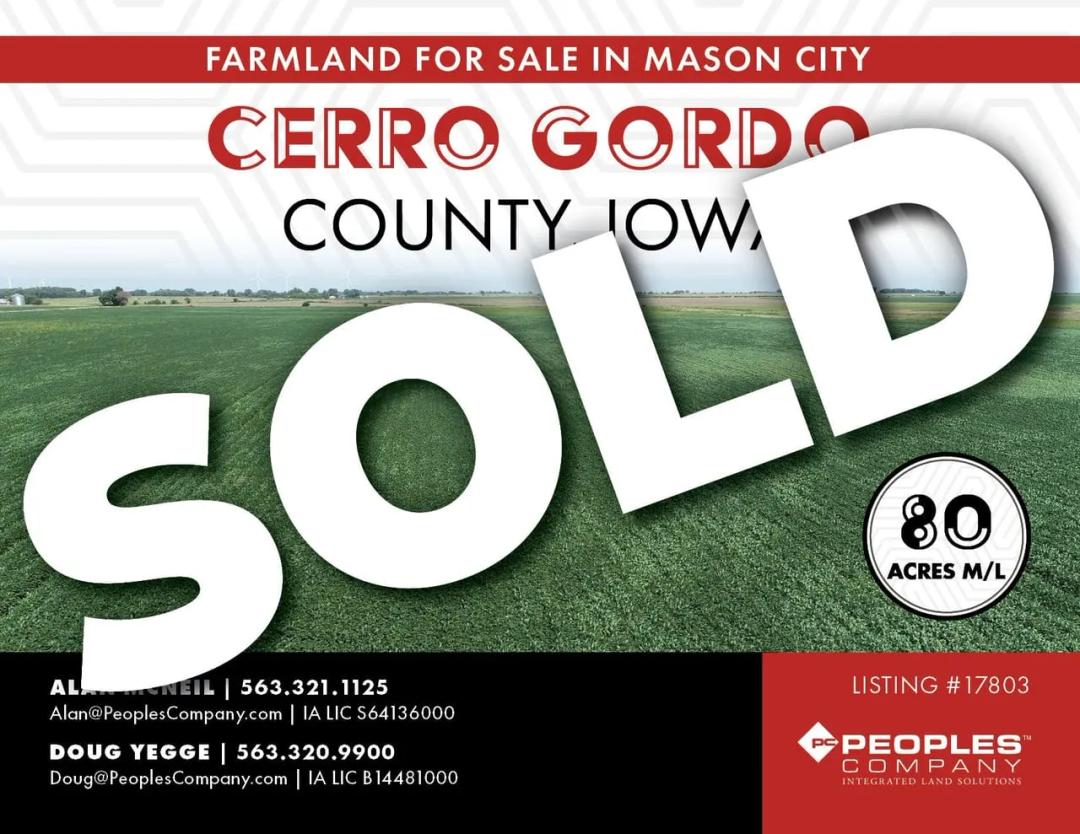 Listing #17803 - 80.00 acres in Cerro Gordo County, IA