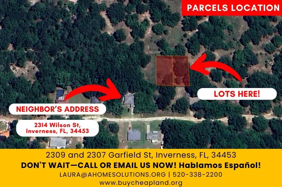 Builders & Investors Alert! 2 Adjoining Vacant Lots Near Downtown Inverness
