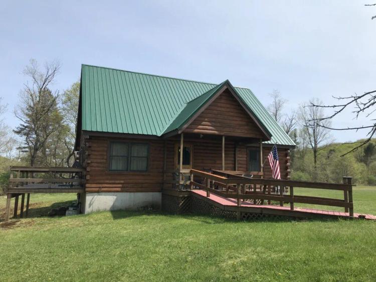 150 acres Log Cabin on Mad River in Camden NY