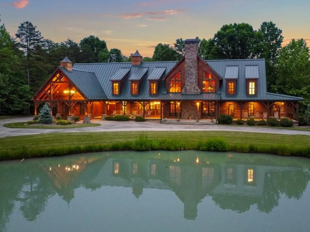 UPDATED!!  +/- 123.1 Acre Luxury Lodge Estate for Sale in Caswell County, NC!