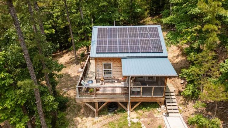Off-Grid Cabin on 10 Acres of Land for Sale in Eureka Springs, AR