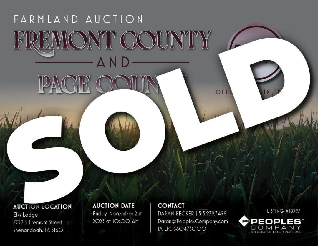 Listing #18597 - 582.90 acres in Fremont County, IA