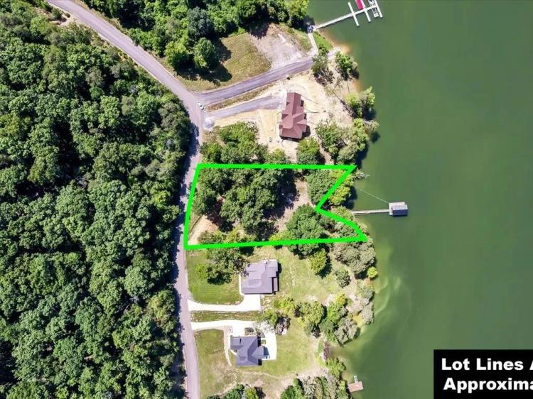 Cherokee Lakefront Lot with Dock, Mountain Views & Gated Access