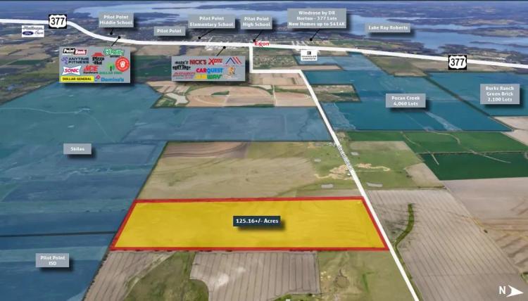 125.16+/- Acre Development Tract | Pilot Point ETJ