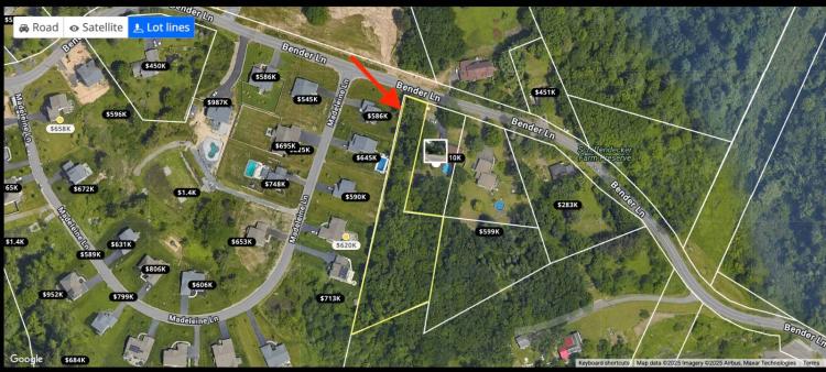 Build your dream home. Private, wooded lot. Bethlehem Schools.