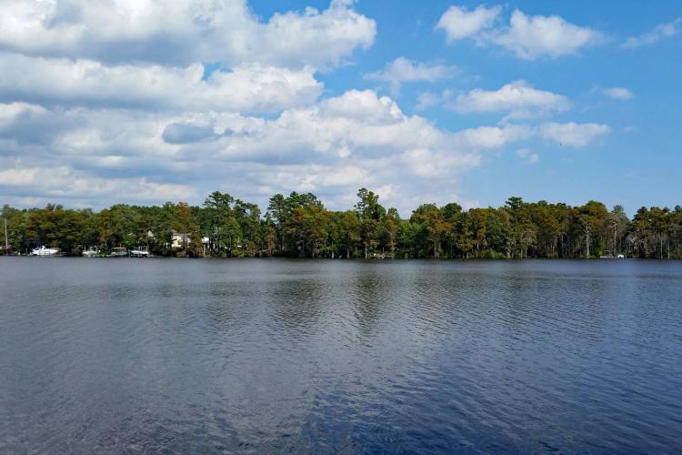 Waterfront lot with nice elevation, great views and deep water!