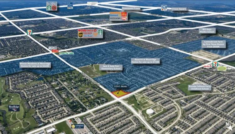 2.5+/- Acre Commercial Development Site  McKinney, TX