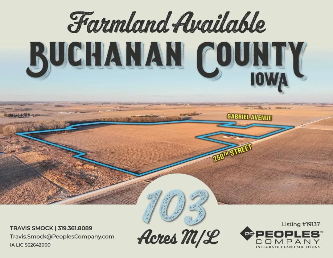 Listing #19137 - 103.00 acres in Buchanan County, IA