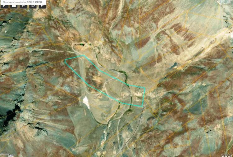 San Juan Mountains patented mining claim near Historic Sunnyside mine