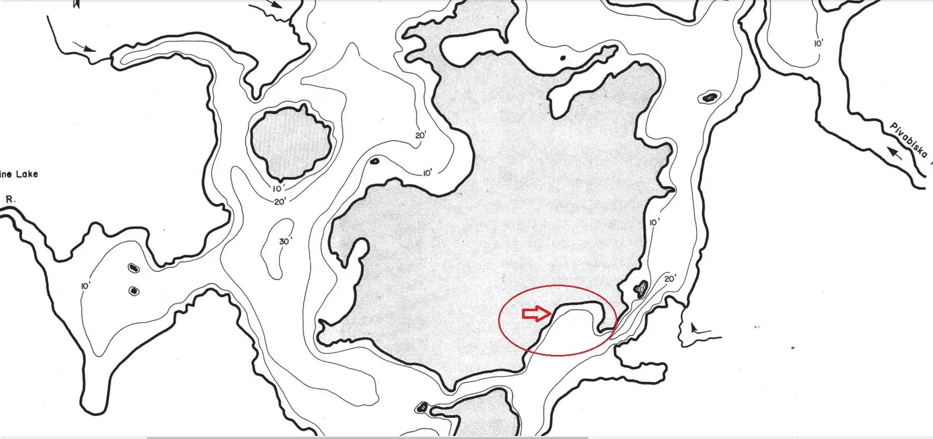 filion-lake-contour-map