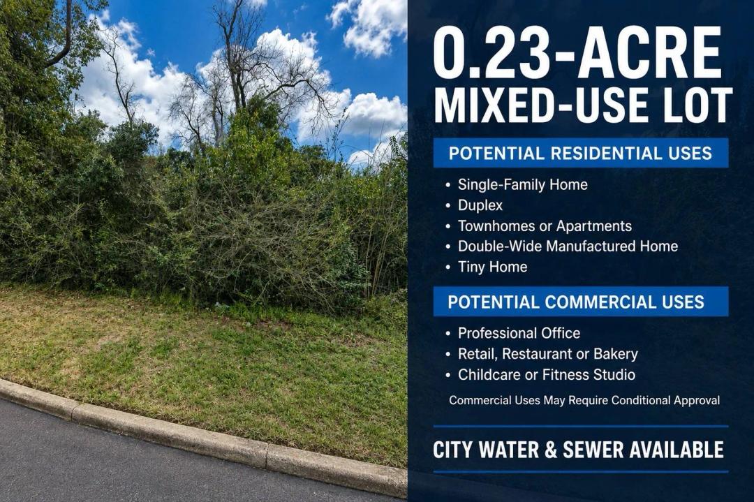 Residential &amp; Commercial Lot with Utilities in Marianna